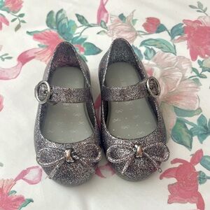Sparkly Mini Melissa Baby Shoes Size 5, EUC